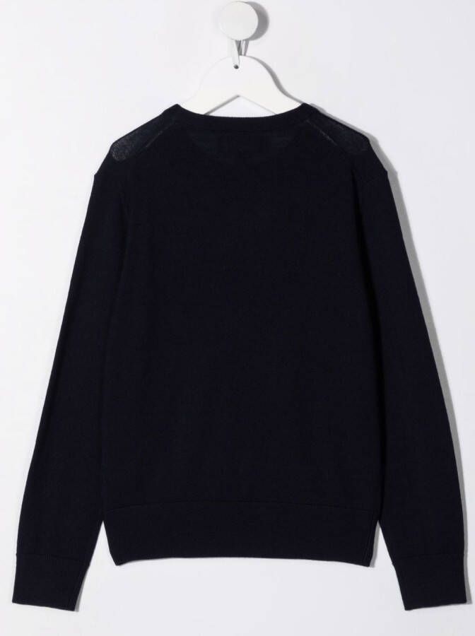 POLO RALPH LAUREN KIDS Trui met geborduurd logo Blauw