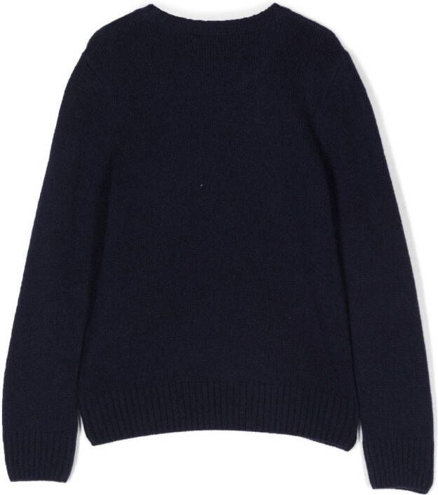 POLO RALPH LAUREN KIDS Trui met geborduurd logo Blauw