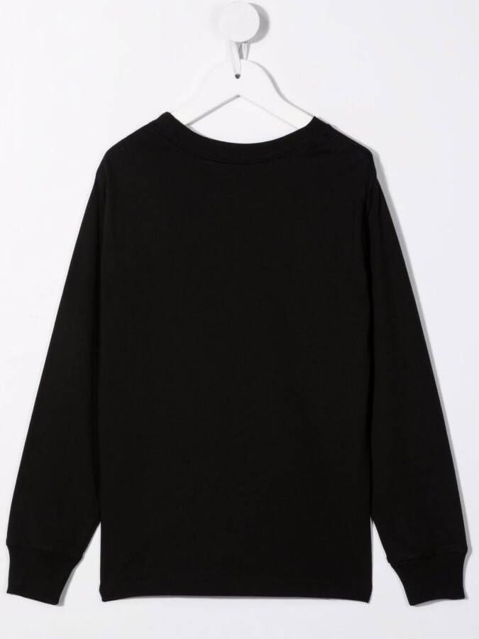 POLO RALPH LAUREN KIDS Trui met geborduurd logo Zwart