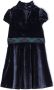 Ralph Lauren Kids Fluwelen jurk Blauw - Thumbnail 2