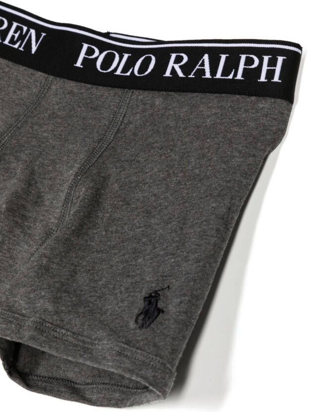 Ralph Lauren Kids Vijf boxershorts met logoband Zwart