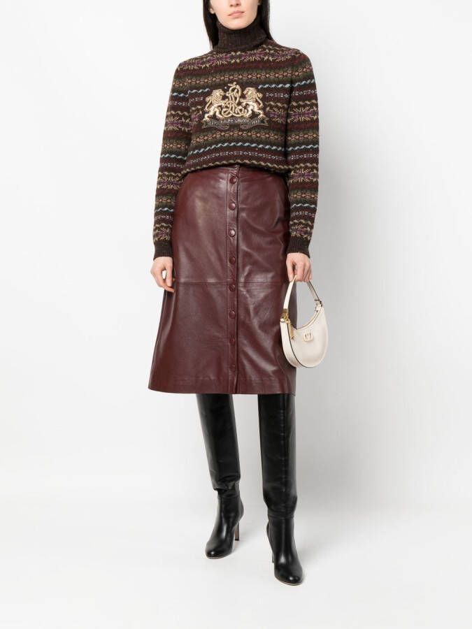 Ralph Lauren Collection Trui met geborduurd logo Bruin