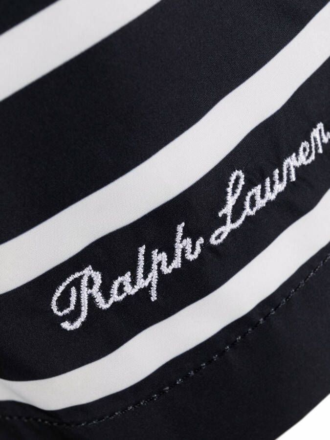Ralph Lauren Purple Label Gestreepte zwembroek Blauw