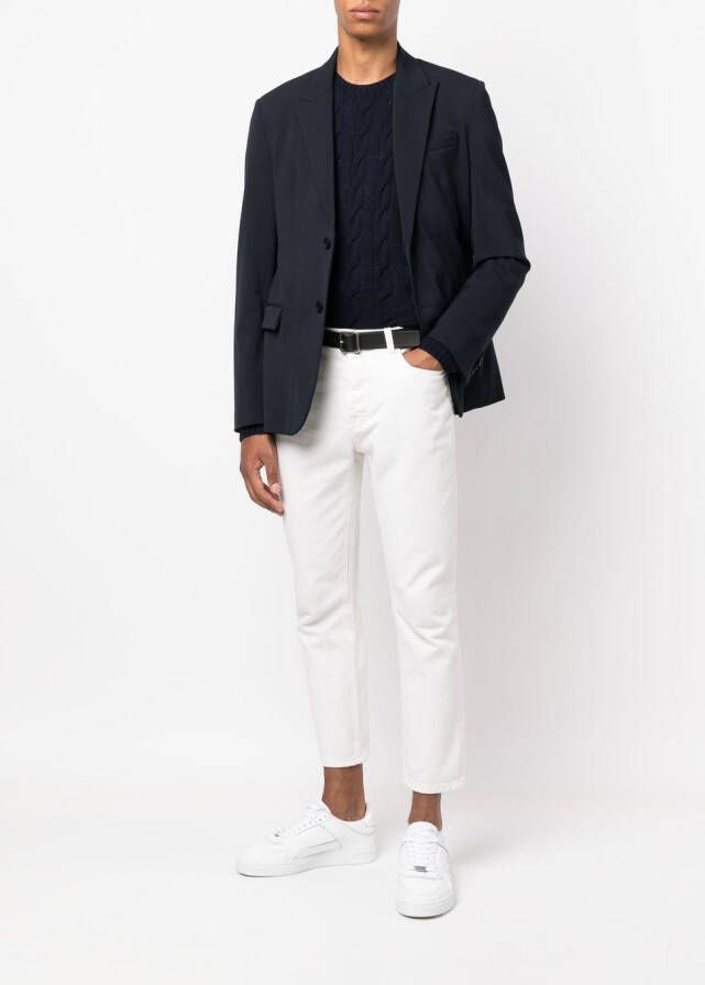 Ralph Lauren Purple Label Kabelgebreide trui Blauw