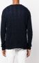 Ralph Lauren Purple Label Kabelgebreide trui Blauw - Thumbnail 4