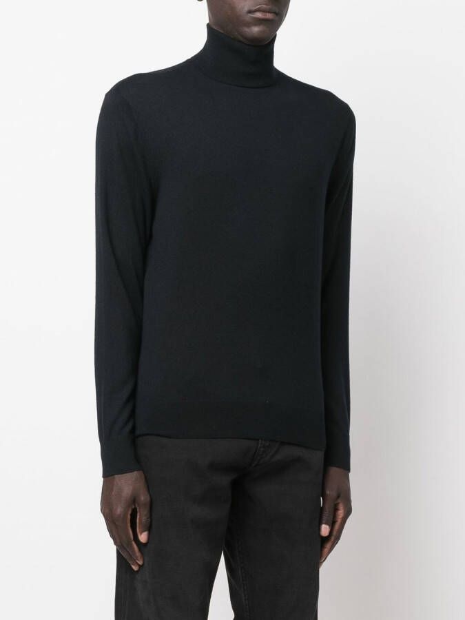Ralph Lauren Purple Label Kasjmier coltrui Zwart