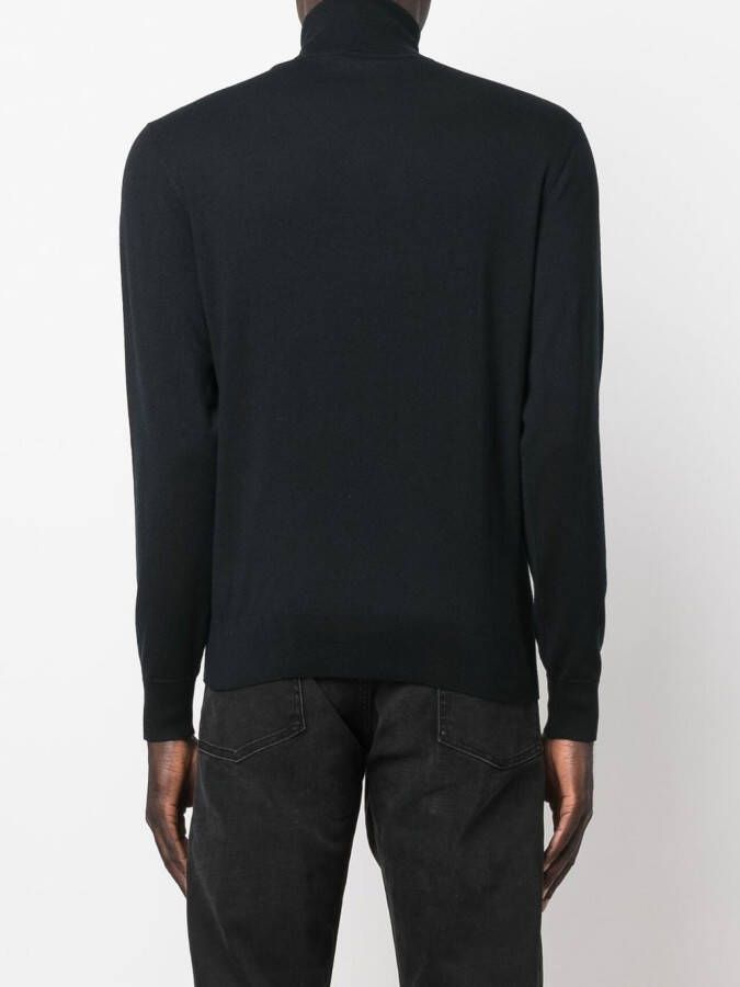 Ralph Lauren Purple Label Kasjmier coltrui Zwart