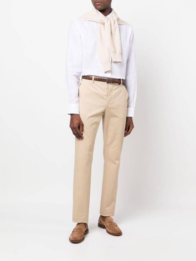 Ralph Lauren Purple Label Linnen overhemd Wit