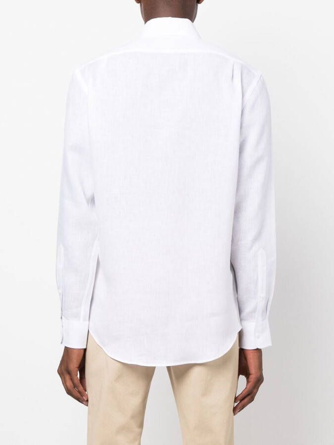 Ralph Lauren Purple Label Linnen overhemd Wit