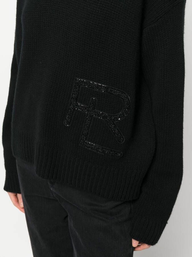 Ralph Lauren Collection Coltrui verfraaid met logo Zwart