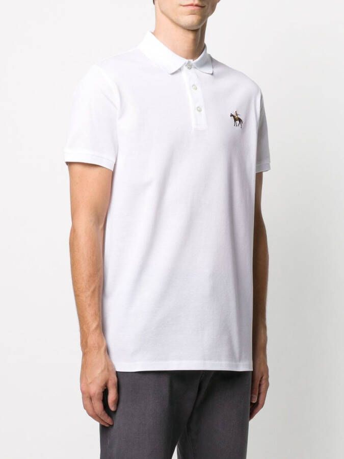 Ralph Lauren Purple Label Poloshirt met geborduurd logo Wit