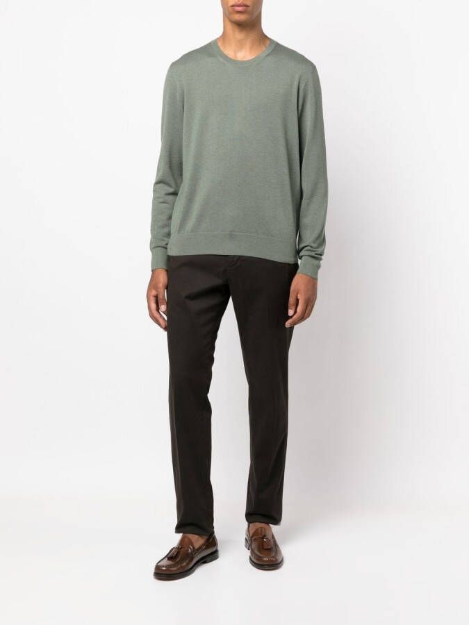 Ralph Lauren Purple Label Ribgebreide trui Groen