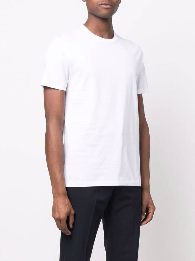 Ralph Lauren Purple Label T-shirt met geborduurd logo Wit