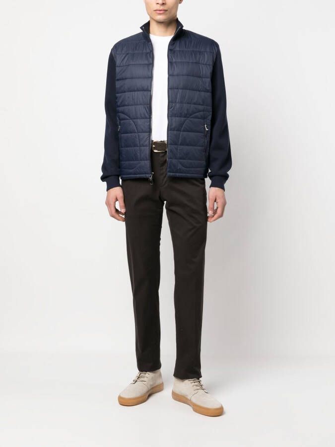 Ralph Lauren Purple Label Trui met gewatteerd vlak Blauw