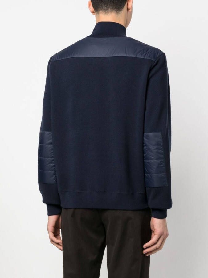 Ralph Lauren Purple Label Trui met gewatteerd vlak Blauw