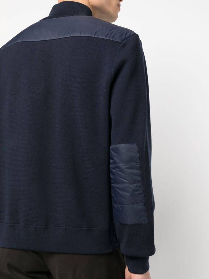 Ralph Lauren Purple Label Trui met gewatteerd vlak Blauw