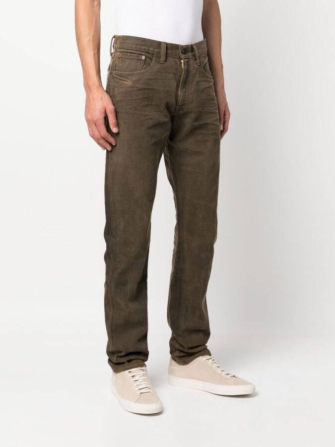 Ralph Lauren RRL Jeans met gebleekt-effect Bruin