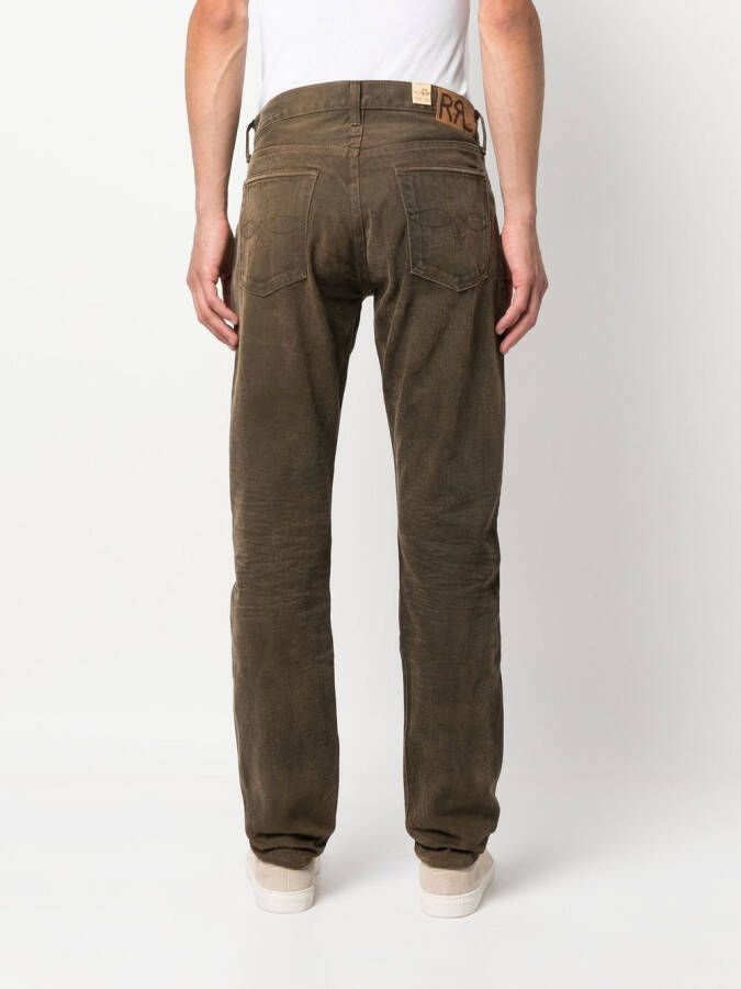 Ralph Lauren RRL Jeans met gebleekt-effect Bruin