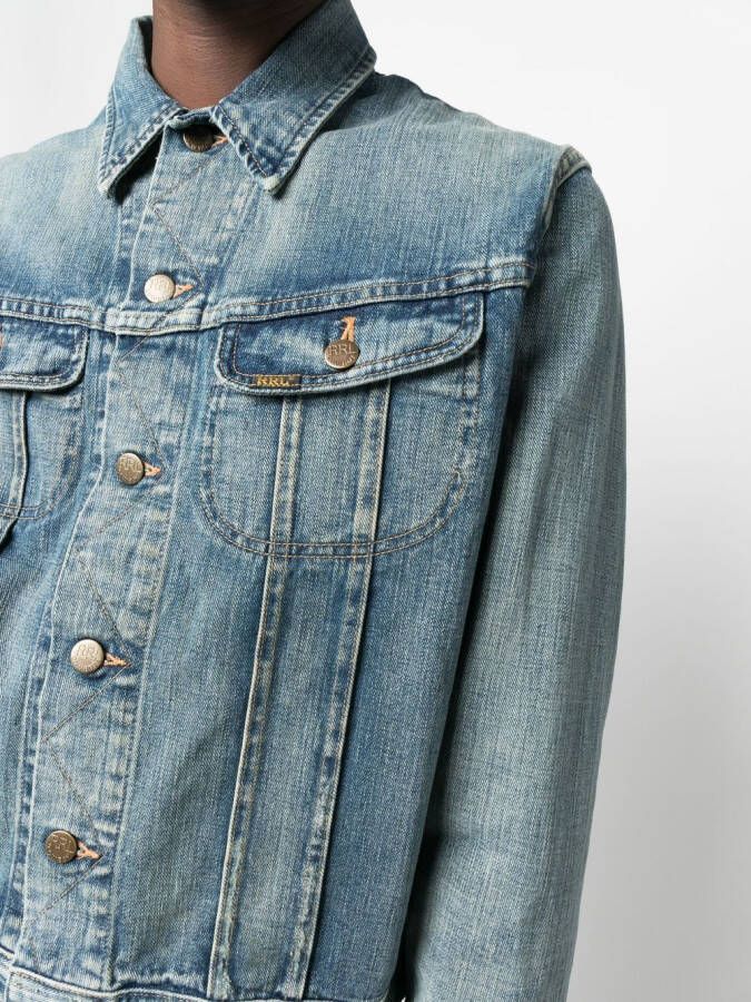 Ralph Lauren RRL Jack met knoopsluiting Blauw