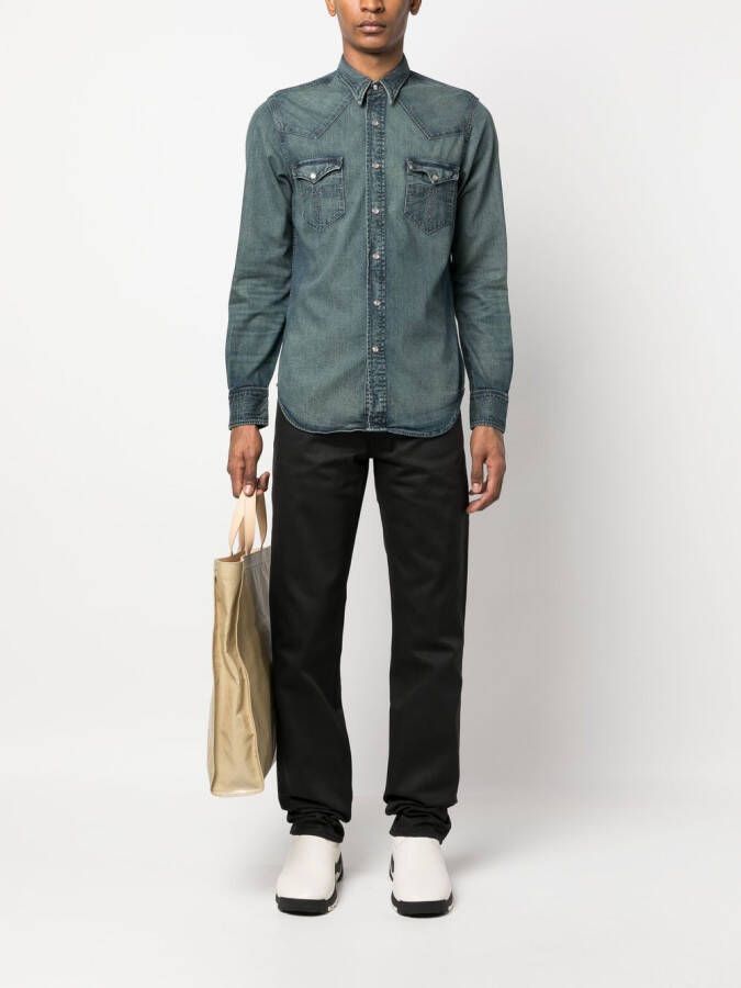 Ralph Lauren RRL Denim overhemd Blauw