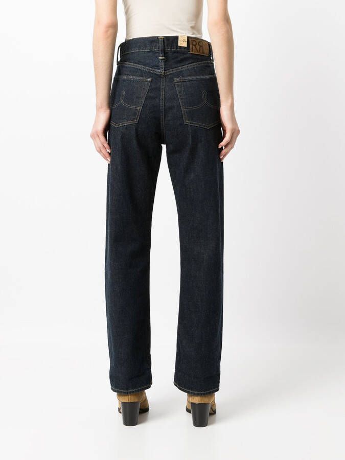 Ralph Lauren RRL High waist jeans Blauw
