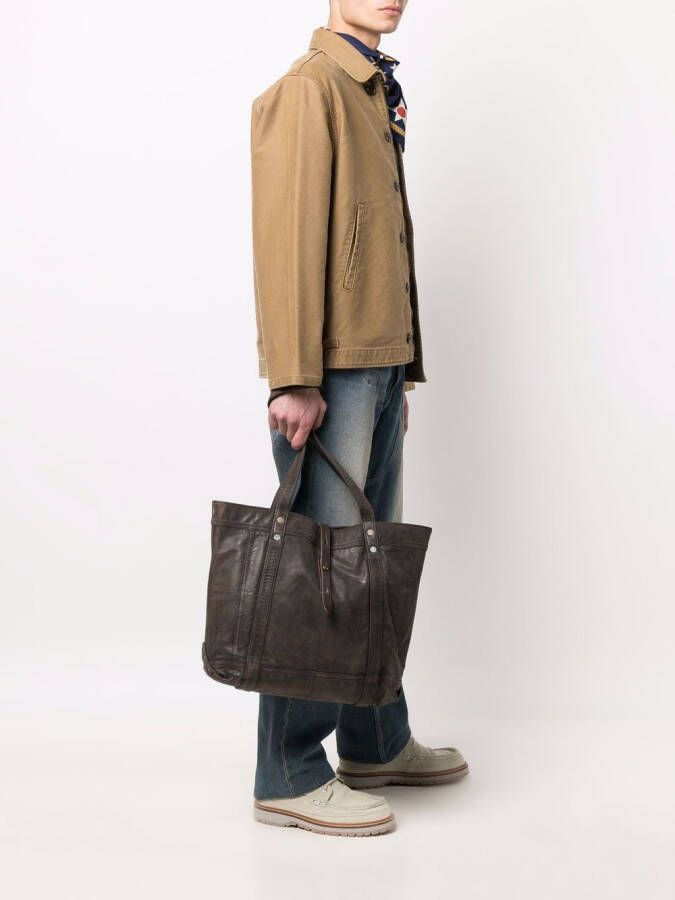 Ralph Lauren RRL Leren shopper Bruin