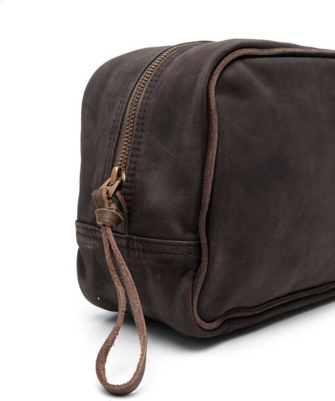 Ralph Lauren RRL Leren toilettas Bruin