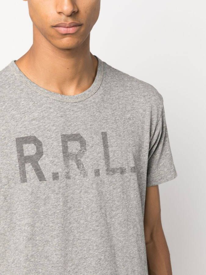 Ralph Lauren RRL T-shirt met logoprint Grijs