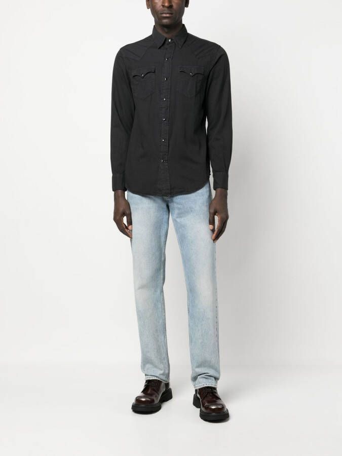 Ralph Lauren RRL Overhemd met drukknoopsluiting Zwart