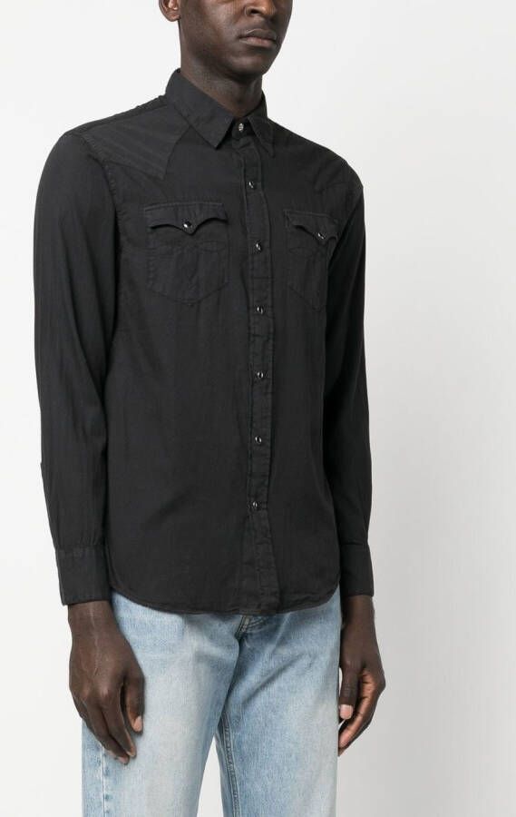Ralph Lauren RRL Overhemd met drukknoopsluiting Zwart