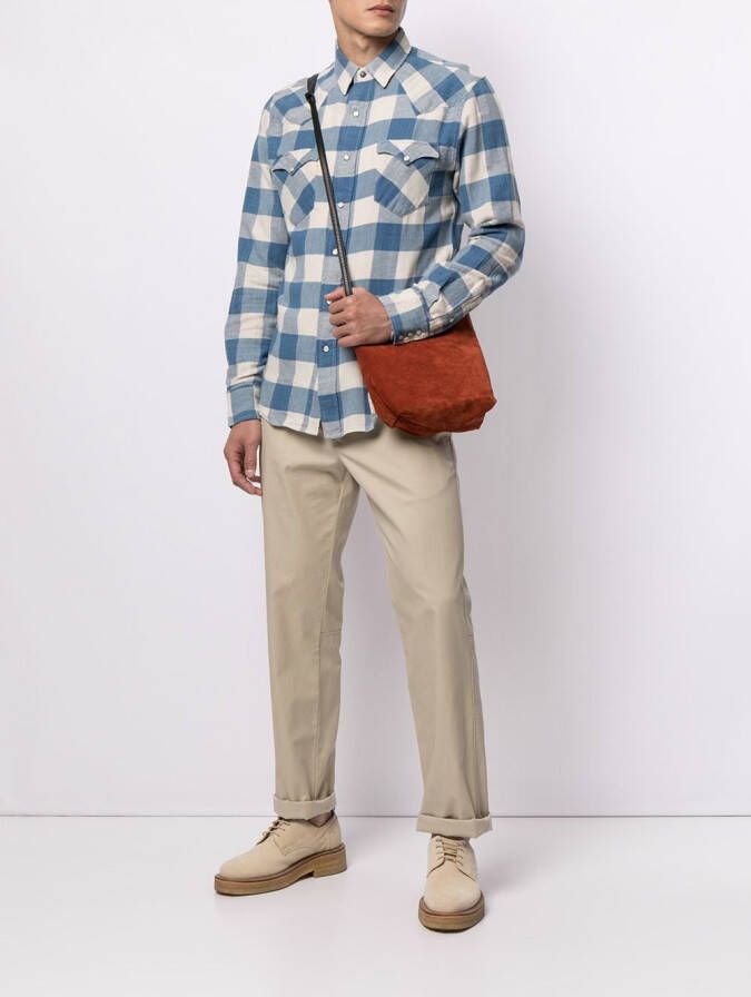 Ralph Lauren RRL Overhemd met gingham print Blauw