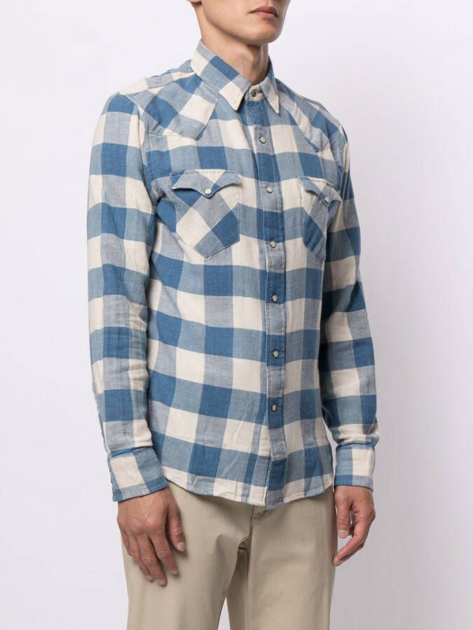 Ralph Lauren RRL Overhemd met gingham print Blauw