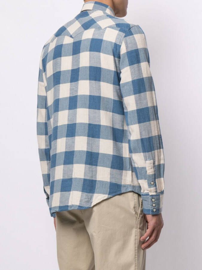 Ralph Lauren RRL Overhemd met gingham print Blauw