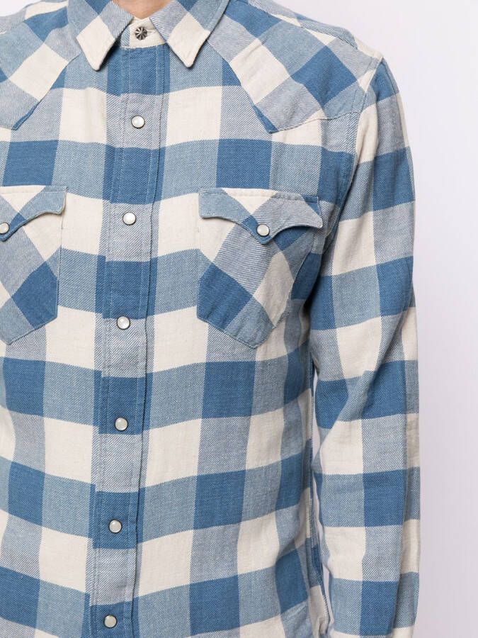 Ralph Lauren RRL Overhemd met gingham print Blauw