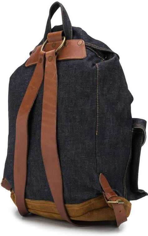 Ralph Lauren RRL Riley denim rugzak Blauw