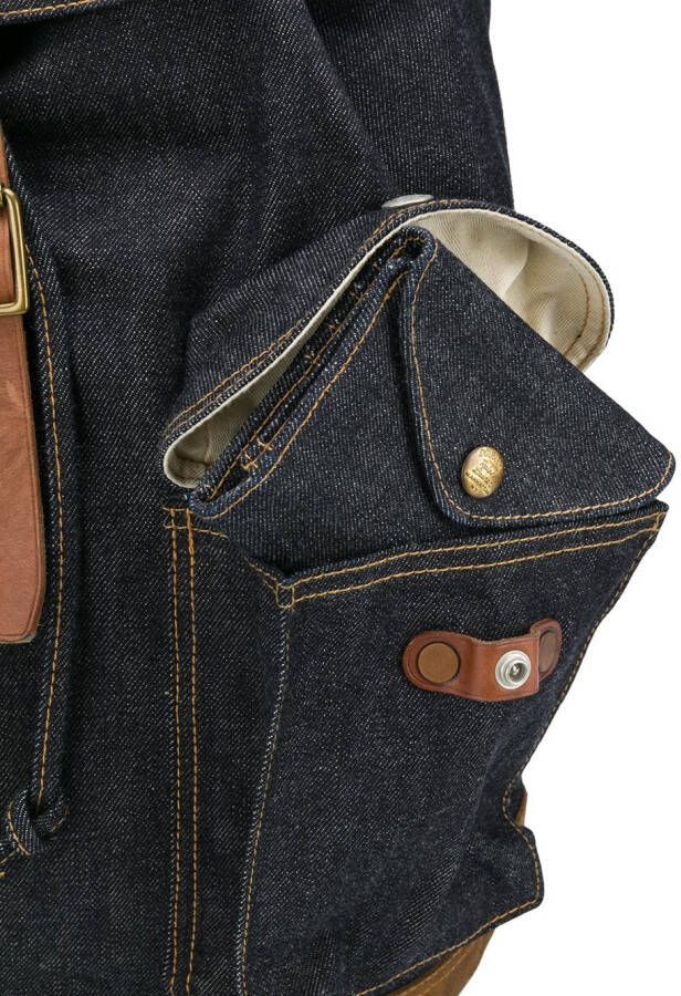 Ralph Lauren RRL Riley denim rugzak Blauw