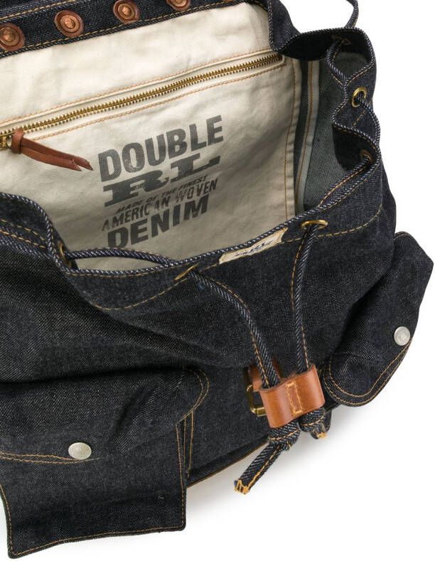 Ralph Lauren RRL Riley denim rugzak Blauw
