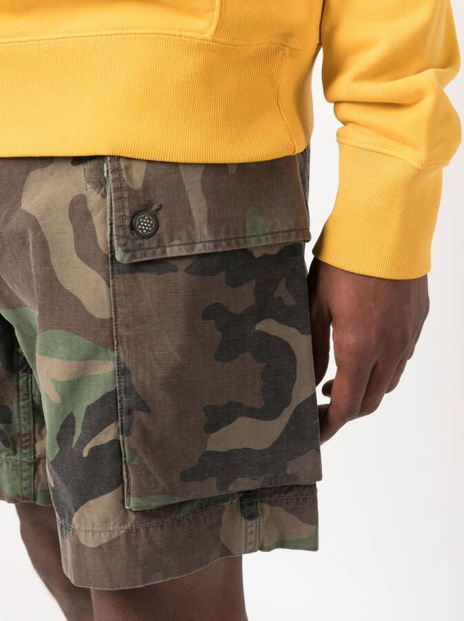 Ralph Lauren RRL Shorts met camouflageprint Bruin