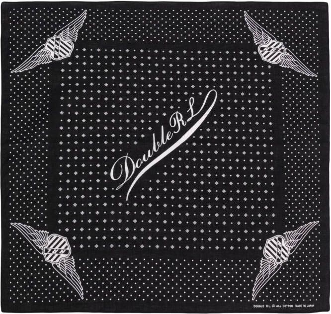 Ralph Lauren RRL Sjaal met geometrische print Zwart
