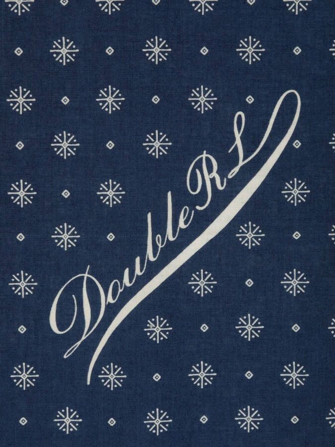 Ralph Lauren RRL Sjaal met sterprint Blauw