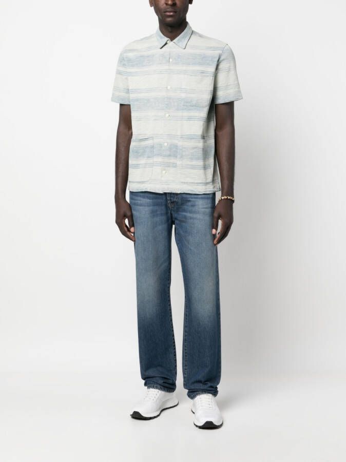 Ralph Lauren RRL Gestreept overhemd Blauw