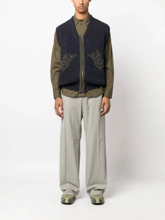 RANRA Gebreide spencer Blauw