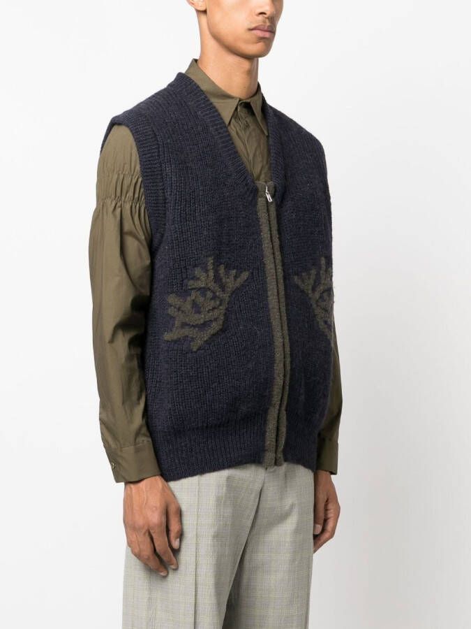 RANRA Gebreide spencer Blauw
