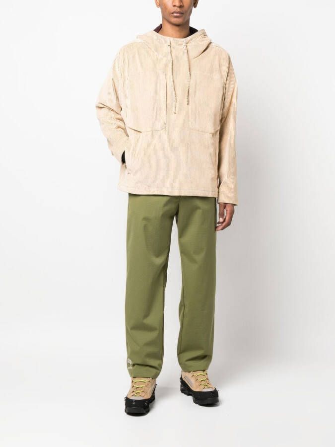 RANRA Ribfluwelen jack Beige