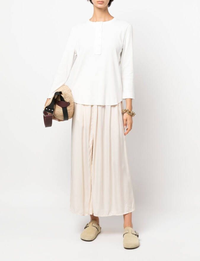 Raquel Allegra T-shirt met lange mouwen Wit