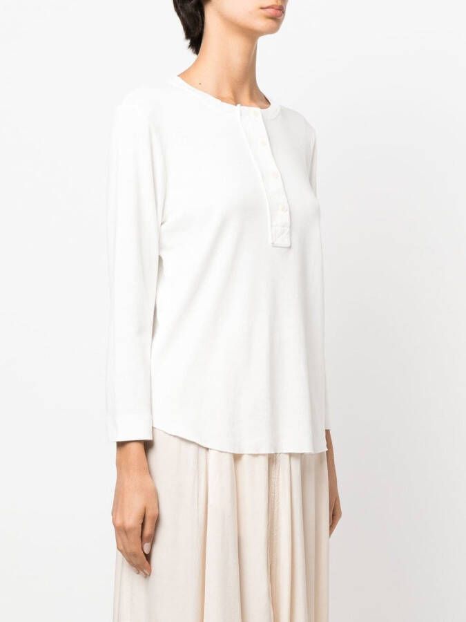 Raquel Allegra T-shirt met lange mouwen Wit