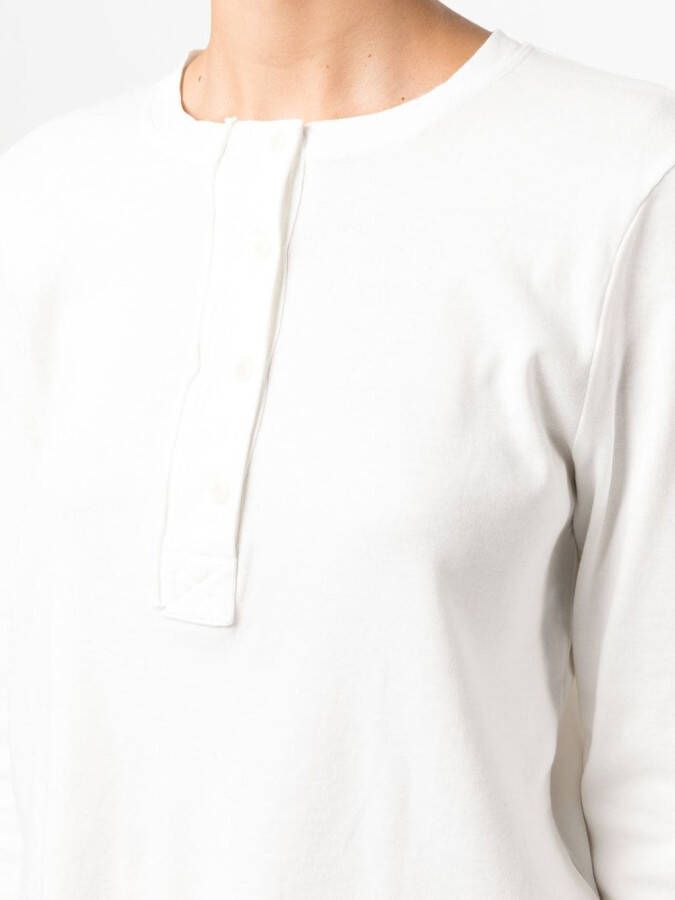 Raquel Allegra T-shirt met lange mouwen Wit