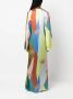 Raquel Diniz Maxi-jurk met print Blauw - Thumbnail 4