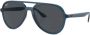 Ray-Ban Zonnebril met piloten montuur Blauw - Thumbnail 3