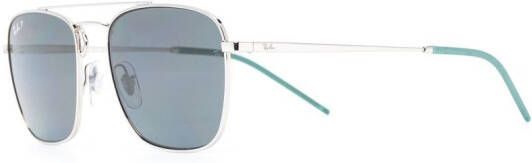 Ray-Ban RB3588 zonnebril met piloten montuur Zilver